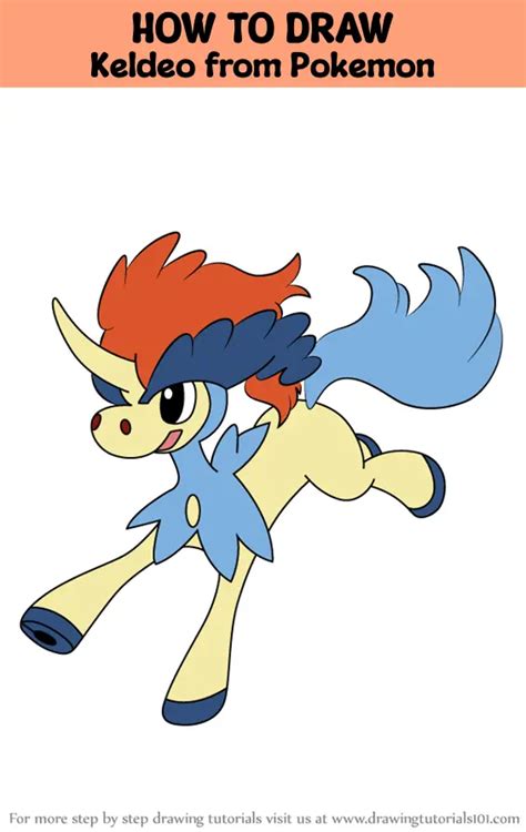 How To Draw Keldeo Pokemon .